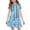 #A05-Light Blue, variant on XADYUY Girls Midi Dresses 7-16 A-Line Short Sleeve Girls Tshirt Dresses Striped Crew Neck Sundresses Flare Swing Dresses with Pockets,5-6Years,Purple