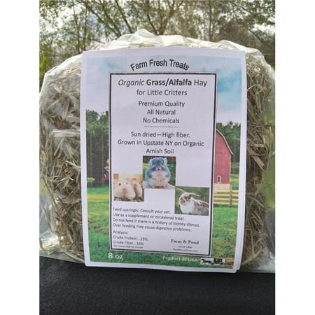 PondStrawDirect AG8PSD Organic Alfalfa and Grass Hay for Amall Animals 8oz