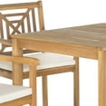 thumbnail image 4 of SAFAVIEH Del Mar Outdoor Contemporary 5 Piece Dining Set with Cushion, Natural/Beige, 4 of 5