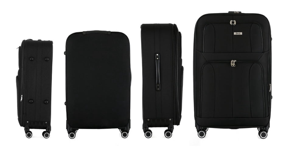 Grace Soft side Lightweight Expandable with 360° Dual Spinning Wheels and Combo Lock – Includes 32", 28", 24", 20" 4-Piece Luggage Set