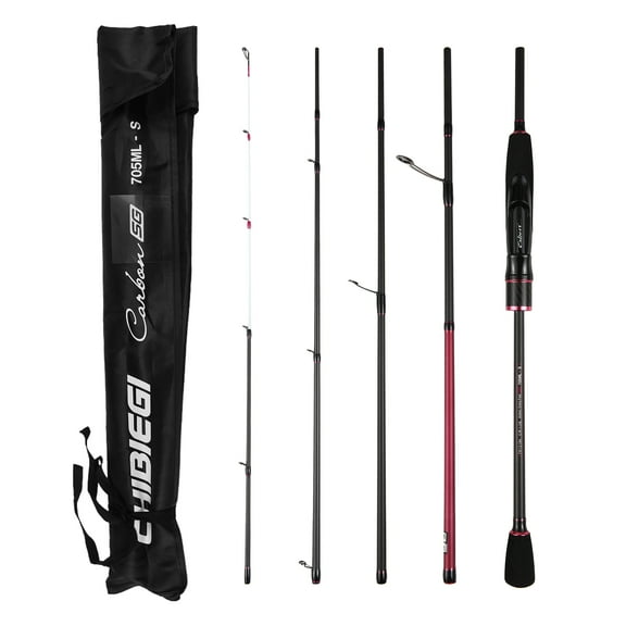 Spinning Rod,5 Pole Rod With