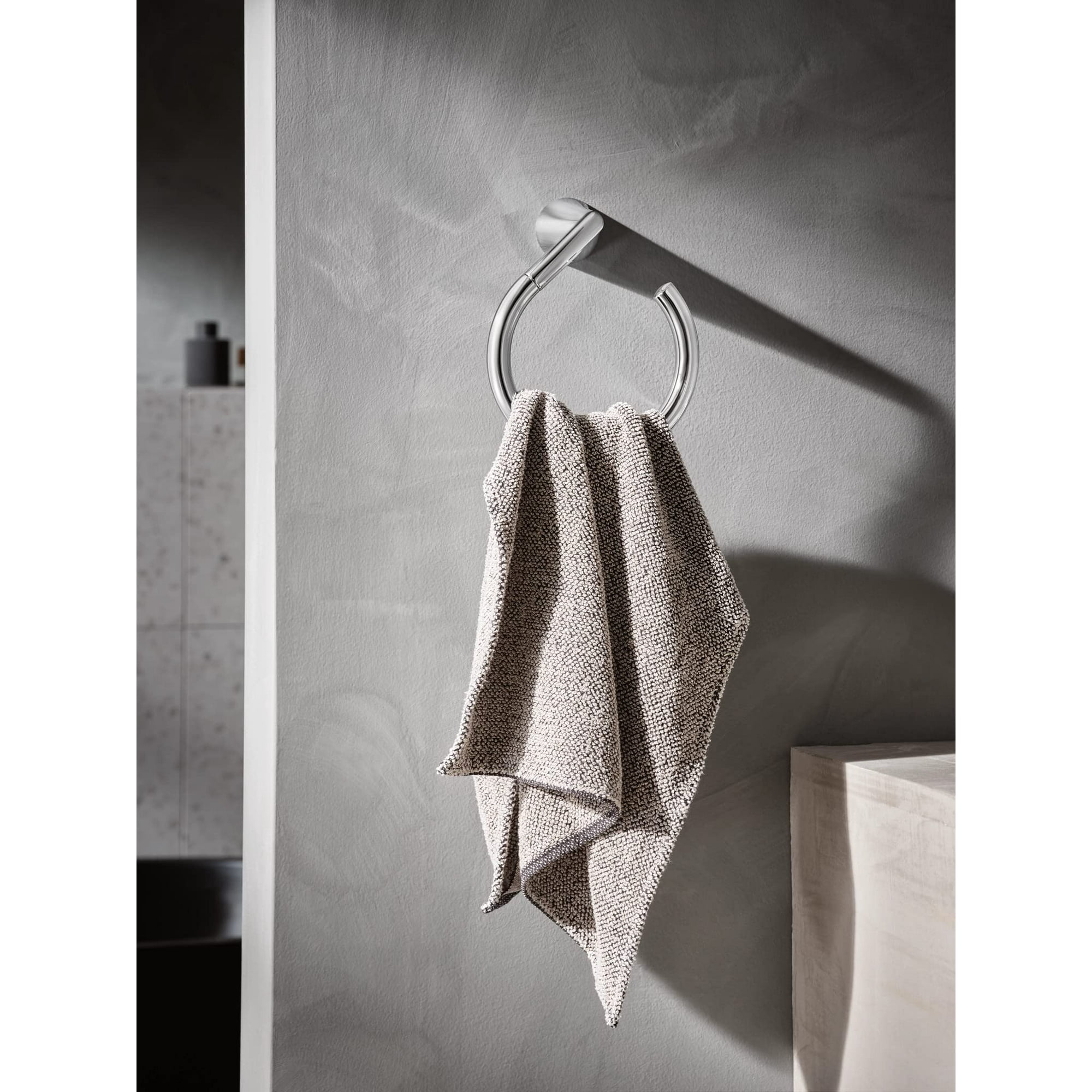 Moen Yb2386Ch Glyde Towel Ring Chrome