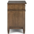 thumbnail image 4 of Simpli Home Carlton 24 inch Solid Wood Transitional Bedside Table in Rustic Natural Aged Brown (Set of 2), 4 of 6