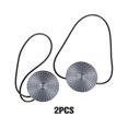 thumbnail image 4 of 2 Pieces Metal Curtain Tieback Polyester Replacement Solid Home Household Color Household Bedroom Sunshade Drape Fastener Buckle Grey, 4 of 8