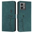 thumbnail image 1 of Compatible con Motorola Moto G84 Funda tipo cartera a prueba de golpes con tapa abatible y protección total con hebilla lateral de cuero sintético, línea botánica, términos de inserción de tarjetas, 1 of 5