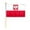 Poland 12x18 inch Wood Stick Flag, variant on AGAS Small 4" x 6" 4x6 inch Poland State Ensign Hand Flag Polyester material Stitched Edges 11" Plastic Stick Polish Hand Held Mini Small Stick Flags