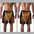 thumbnail image 3 of luoweisi Men's Beach Shorts Quick Dry Swim Trunks with Mesh Lining Leopard L, 3 of 5