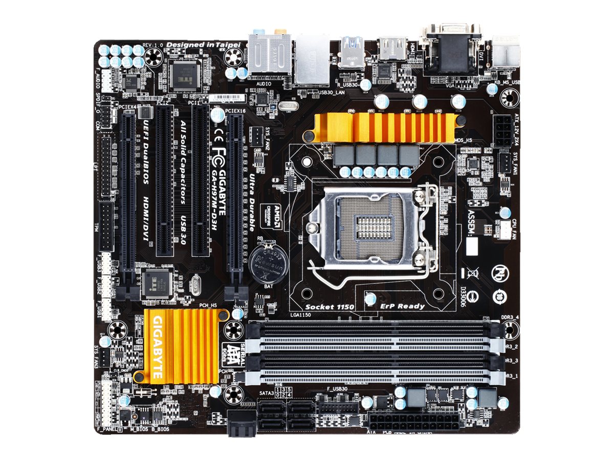 Gigabyte GAH97MD3H 1.0 motherboard micro ATX LGA1150 Socket