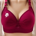 thumbnail image 2 of Riecok Plus Size Push up Bras No Wire Stretch Wireless Bras Full Coverage Support Bras Breathable Comfortable Bras, 2 of 4