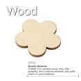 thumbnail image 4 of Uxcell 25mm Wooden Flowers, 50 Pack Unfinished Wood Flowers Blank Wooden Cutouts Ornaments Natural Wood Pieces, 4 of 5