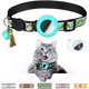 thumbnail image 1 of Collar para gato (S, amarillo/verde), collar para gato con cascabel, collar para gato con etiqueta de aire, soporte impermeable para etiqueta de aire, hebilla de seguridad, collar para gato antiestran, 1 of 5