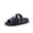 Black, variant on Cushionaire Orbit Kids Sandals Lightweight Waterproof EVA Slides with Adjustable Buckle Everyday Casual Comfort Girls Sandals