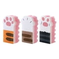 thumbnail image 1 of MasteelfCA 3Pcs Cat Claw Sponge Kitchen Cleaning Cloth Dishwashing Sponge Thickened Sponge, 1 of 7