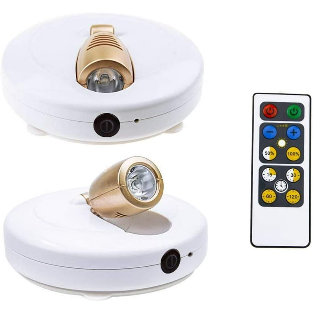 HONWELL LED Spotlight 2 Pack LED Accent Lights Wireless Puck Lights