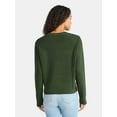 thumbnail image 2 of Time and Tru Women's Reverse Linking Pullover Sweater with Long Sleeves, Midweight, Sizes XS-XXXL, 2 of 5