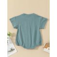 thumbnail image 3 of Bagilaanoe Newborn Baby Boy Rompers Short Sleeve Bodysuits 6M 12M 18M 24M Infant Casual One Piece Short Jumpsuit, 3 of 8
