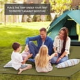 thumbnail image 3 of Gold Armour Tent Footprint, Camping Tarp Waterproof Ultralight Floor and Ground Tarps for Camping, Black 120in x 120in (10x10ft), 3 of 7