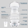thumbnail image 3 of Egg Cooker Elite Gourmet EGC1405W 14 eggs Capacity White, 3 of 7
