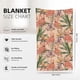 thumbnail image 5 of Manta de flamenco con diseño de planta de jungla tropical para sofá cama, manta decorativa estética para viajes, camping, manta cómoda, manta de tamaño completo, 30 x 50 pulgadas, 5 of 8