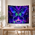 thumbnail image 4 of Fantasy Moth With Glowing Energy Portal in Cosmic Background, Mystical Psychedelic for Dark Art Lovers, Fantasy Wall Art Decor, Halloween Gift, Tapestry Wall Hanging for Bedroom and Living Room, 4 of 6