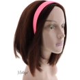 thumbnail image 4 of Motique Accessories Pink 1 inch Satin Hard Headband, 4 of 4