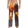 thumbnail image 2 of Lsque Pikmin Print Men's Pajama Pants, Lounge Pant - Comfortable Home Wear,Elastic Waistband, Stylish Design-Medium, 2 of 9
