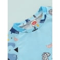thumbnail image 5 of Baby Boys Swimsuit Set Summer Dinosaur Printed Short Sleeve Rash Guard and Swim Trunks Swimwear Beachwear, 5 of 9