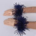 thumbnail image 3 of Feather Cuffs, Wrist Decoration, Ancient Style Jewelry, Black (a)-C-green-Model code23952------Product code 79001, 3 of 5