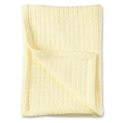 Parent's Choice Knit Baby Blanket, 100% Cotton, Soft & Cozy, Transparent Yellow, 30" x 40"