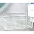 thumbnail image 1 of Wire Wall Grid Basket Hanging Display Shelf White Metal Grid Panel Accessories, 1 Pack, 1 of 5