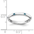 thumbnail image 2 of 14k White Gold 6-stone Blue Diamond Band - Ring Size 6.75 Natural Diamonds, 2 of 5