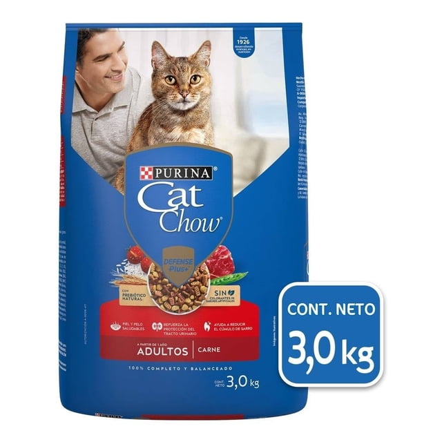 Alimento para Gato Purina Cat Chow Defense Plus Adultos Carne 3 kg