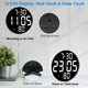 thumbnail image 3 of Reloj de Pared Digital, Pantalla de Reloj Digital LED de 9 Pulgadas, con Control Remoto, Fecha, Temperatura Interior, 12/24 Horas, para Dormitorio, Oficina, 3 of 5