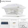 Flexfit Solar Outdoor Post Cap Lights Includes Bases for 4x4 5x5 6x6