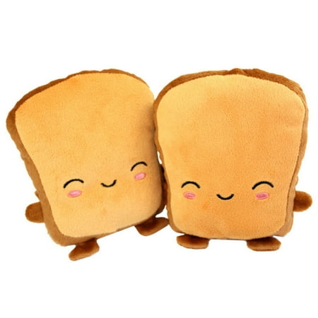 

HeroNeo Womens Cute Toast Bread Embroidery Face Hand Warmer Winter USB Heating Gloves