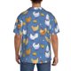 thumbnail image 3 of Fotbe Chicken Family Camisa Estampada de Manga Corta para Hombre, Casual de Verano, Estilo Playero, Sin Arrugas-Small, 3 of 5