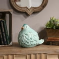 thumbnail image 2 of UTC12913 Ceramic Bird Figurine Gloss Finish Sky Blue, 2 of 2