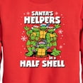 thumbnail image 3 of Teenage Muntant Ninja Turtles - Santas Helpers In A Half Shell - Toddler And Youth Crewneck Fleece Sweatshirt, 3 of 5