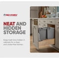thumbnail image 6 of Rev-A-Shelf 35 Qt Pullout Bottom Mount Trash Cans w/ Soft-Close, 4WCBM-18DM-2, Gray, 6 of 11