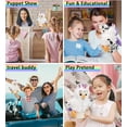 thumbnail image 3 of DolliBu White Owl Unicorn Plush Stuffed Animal Hand Puppet Toy - Super Soft Owlcorn Dress Up with Removable Plush Unicorn Outfit, Cute Fantasy Wildlife Gift - 9.5 Inches, 3 of 6