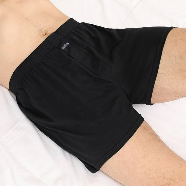 Ropa interior para hombre, pantalones de flecha, pantalones de pijama de algodón para el hogar, holgados, finos, transpirables, bóxer de cintura alta para hombre