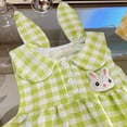 thumbnail image 4 of Odeerbi 0-10 Years Toddler Kids Girls Easter Plaid Tank Dress Peter Pan Collar A-Line Dress Summer Casual Sun Dress, 4 of 6