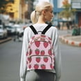 thumbnail image 7 of FORMRS Mini Backpack Purse for Women Quilted Travel Daypack Casual Shoulder Bag, Cartoon Strawberry, 7 of 7