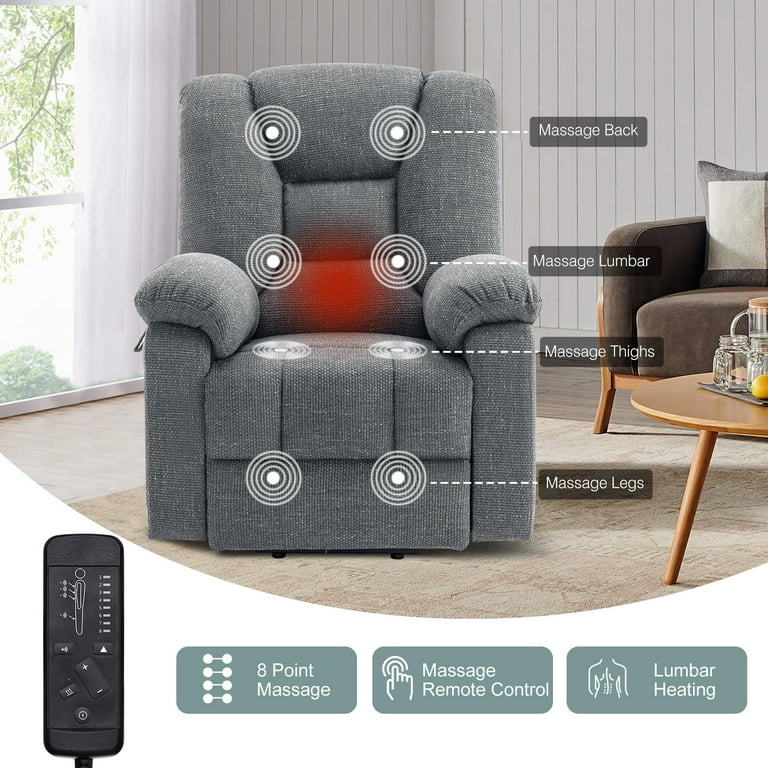 AVAWING Power Lift Recliner Chair for Elderly, Microfiber/Leather