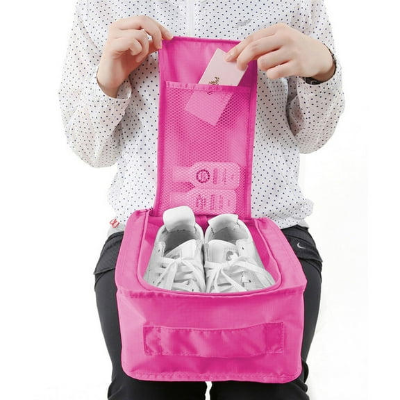 Shoe Organizer Shoe Organizer, Waterproof Travel Shoe Bag, Foldable Shoe Storage for Luggage, Portable Shoe Carrier, Multifunctional Shoe Case, Compact Shoe Pouch for Organization and Home Use