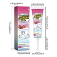 thumbnail image 3 of Limpieza, Limpieza del hogar, Artículos de limpieza, Artículos de limpieza para el hogar, Gel limpiador para baños, manchas, amarilleamiento e sarro, limpiador de azulejos e inodoros (100 ml x 2), Gel, 3 of 9