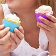thumbnail image 4 of Cheers 5Pcs Round Star Heart Flower Non-stick Cake Muffin CEANake Liner Baking Cups, 4 of 8