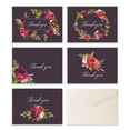 thumbnail image 1 of Paper Frenzy Bohemian Floral Thank You Note Card Collection with Cream Colored Envelopes - 25 pack, 1 of 4