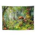 thumbnail image 5 of BCIIG Fantasy Forest Mushroom Tapestry, Enchanted Wonderland Tapestry Fairy Tale Tree House Tapestries Wall Art for Baby Girls Bedroom Living Room Dorm Decor  60x50inch, 5 of 6