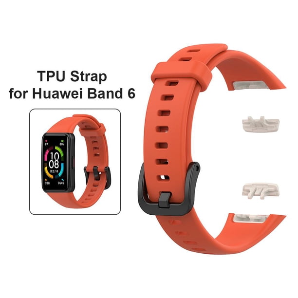 Reemplazo de correa de 3 piezas para HUAWEI Band 6 Pulsera de TPU para HONOR Band 6
